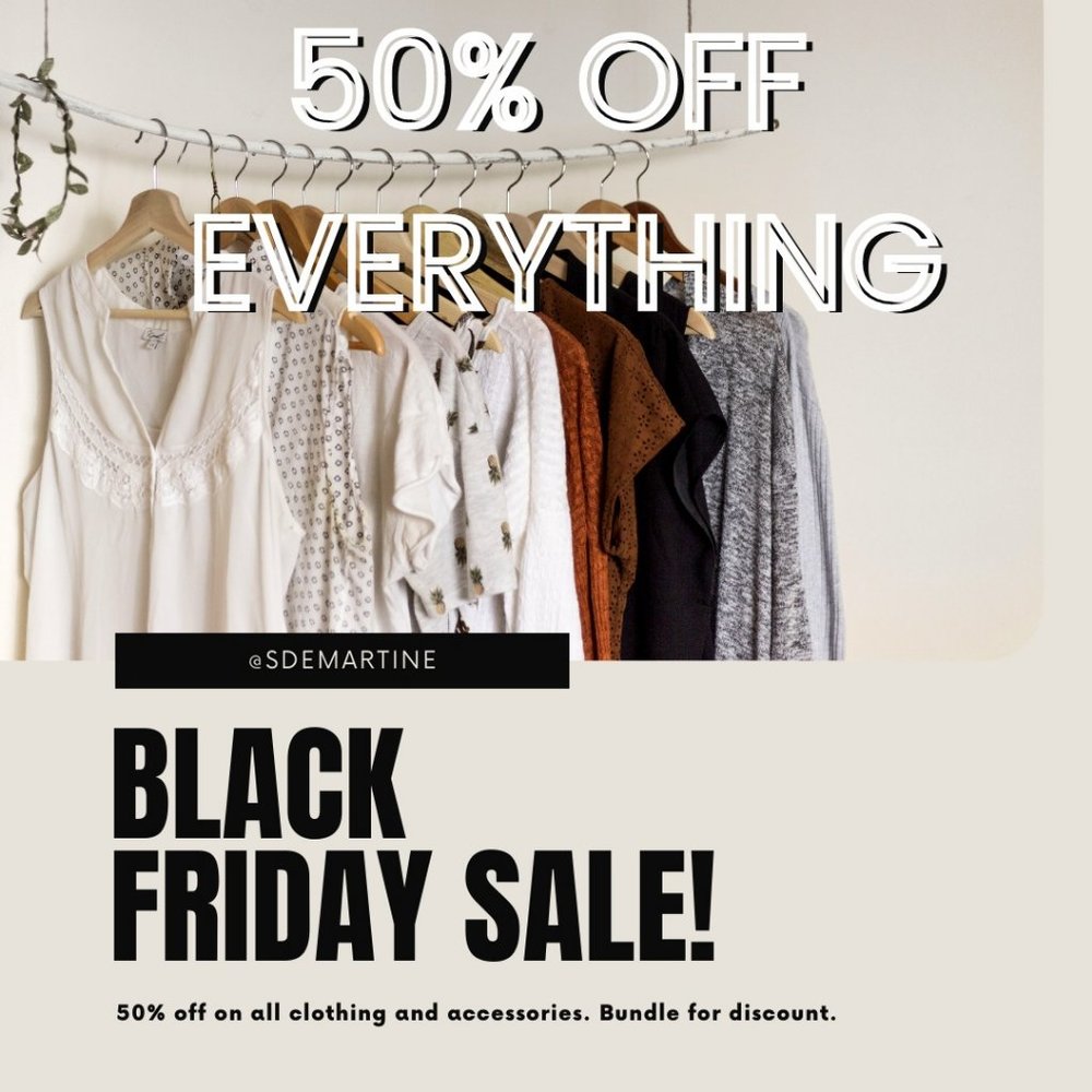 50% off EVERYTHING!